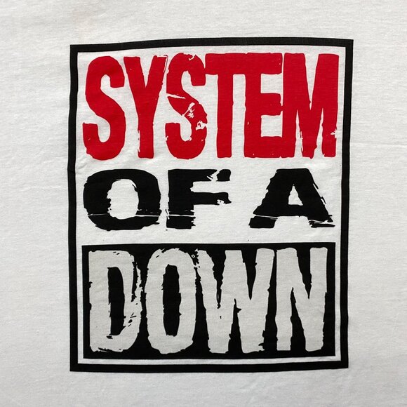 System of a Down Demo Tapes Spell Out Nu Metal Band Tee XXL - Picture 2 of 4
